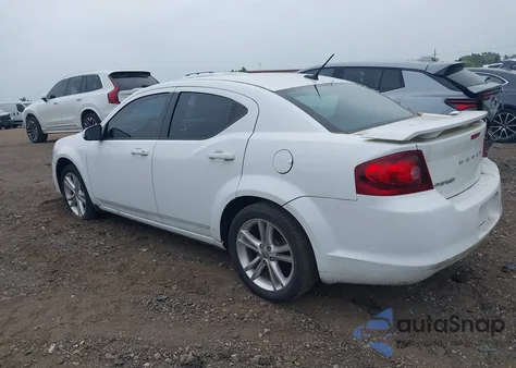 2013 Dodge Avenger Sxt из США, поврежденный, VIN 1C3CDZCB2DN581680